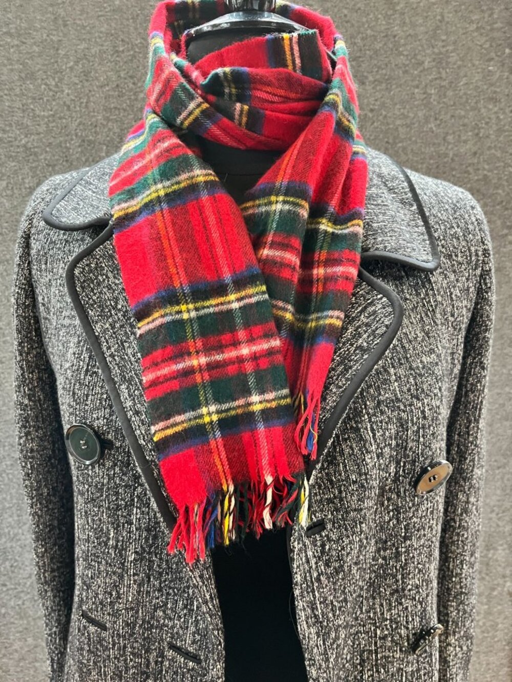 12x54 vintage Begg of Ayr vintage scottish wool cashmere scotch plaid tartan